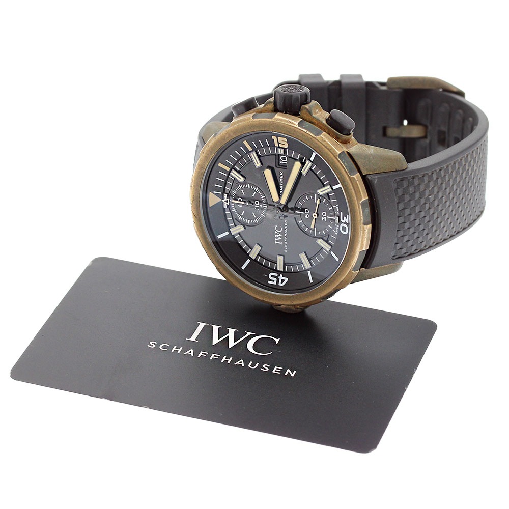 IWC SCHAFFHAUSEN IW379503 アクアタイマー エクスペディション・チャールズ・ダーウィン クロノグラフ 自動巻き メンズ 保証書付き_826620【中古】