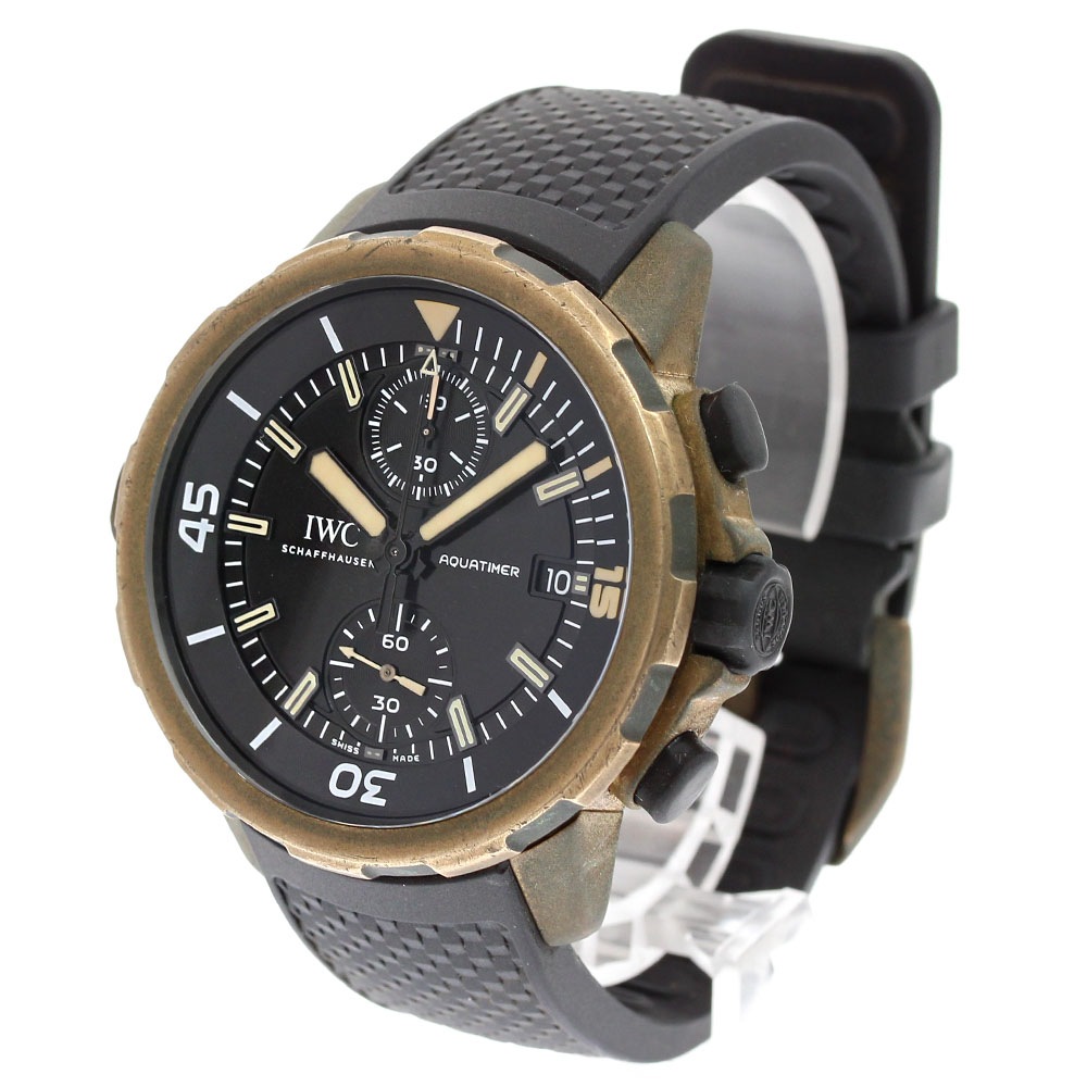 IWC SCHAFFHAUSEN IW379503 アクアタイマー エクスペディション・チャールズ・ダーウィン クロノグラフ 自動巻き メンズ 保証書付き_826620【中古】