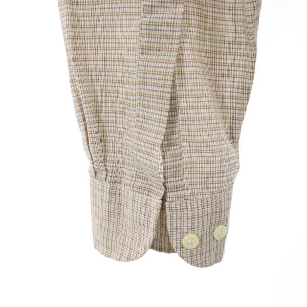80s 90s オールド チェック柄 長袖 シャツ 15 1/2 34-35 茶系 ワイシャツ メンズ 80s 90s オールド チェック柄 長袖 シャツ 15 1/2 34-35 茶系 ワイシャツ メンズ