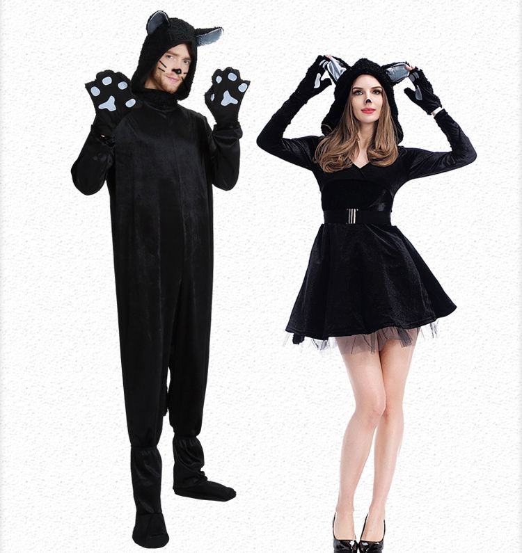 ハロウィン コスプレ 黒猫 レディース ネコ 猫 仮装 レディース ハロウィン衣装 大人用 動物 メンズ キャラクター コスチューム 女性 男性 コスプレ衣装 仮装用 ワンピース イベント パーティー