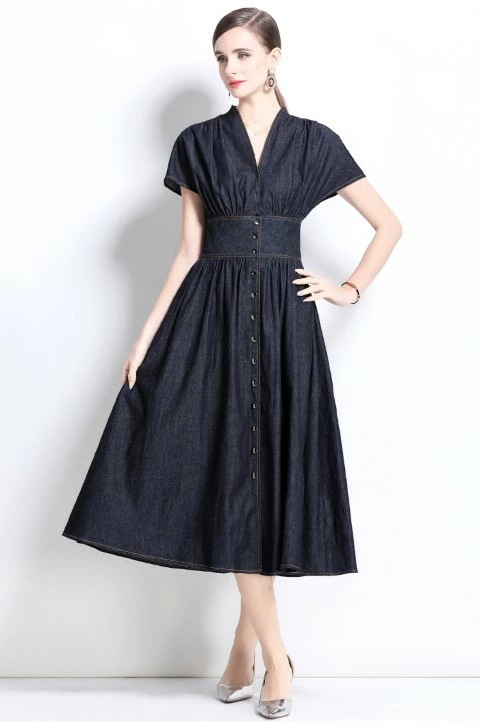 ミディアム丈ワンピース ひざ丈ワンピース 半袖 Vネック きれいめ 上品 オフィスカジュアル レディース大きいサイズ レディース 春夏 結婚式 きれいめ タイト フォーマル 大人 上品 チュニック o