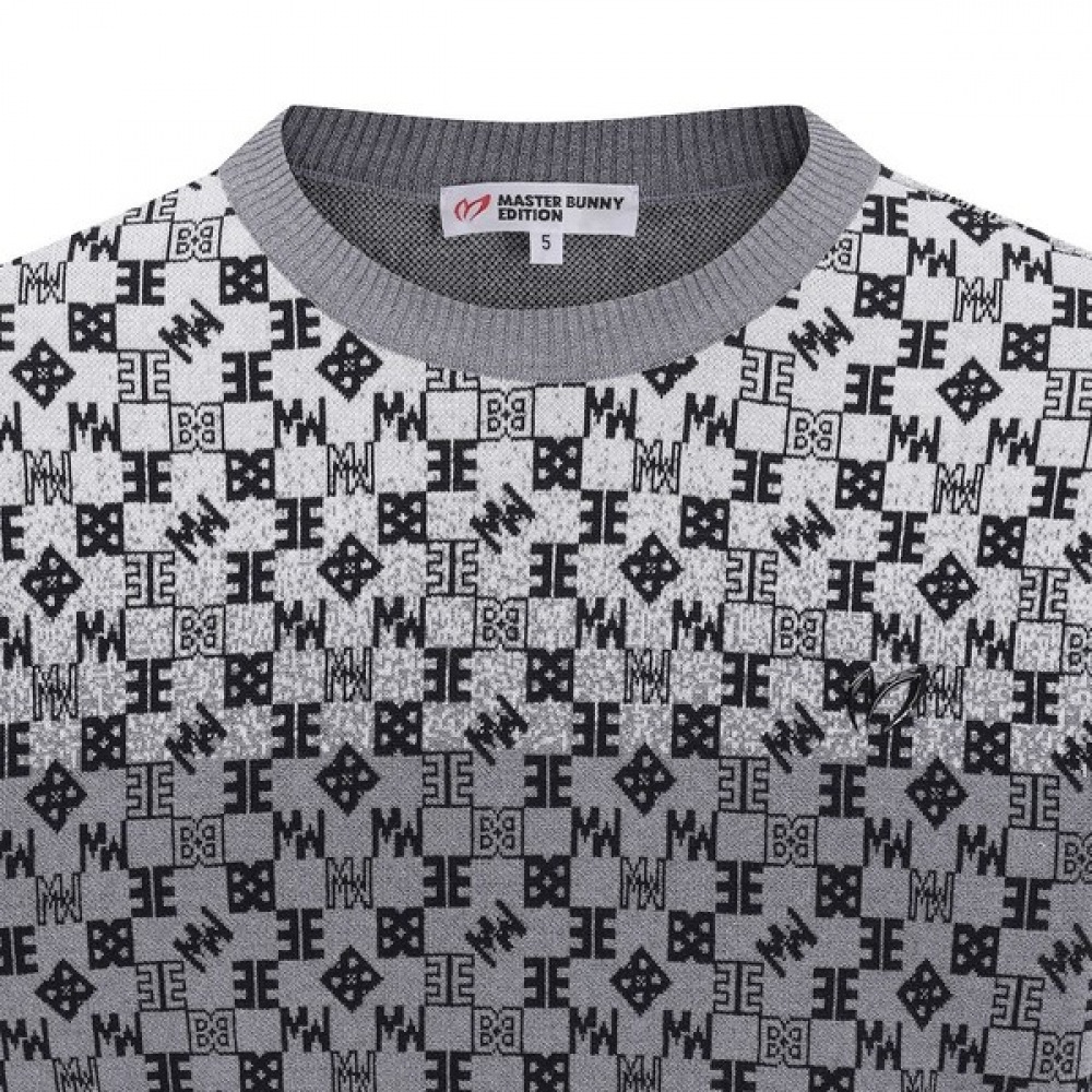 マスターバニー] メンズジャカードロゴ柄長袖ニット 【公式通販】