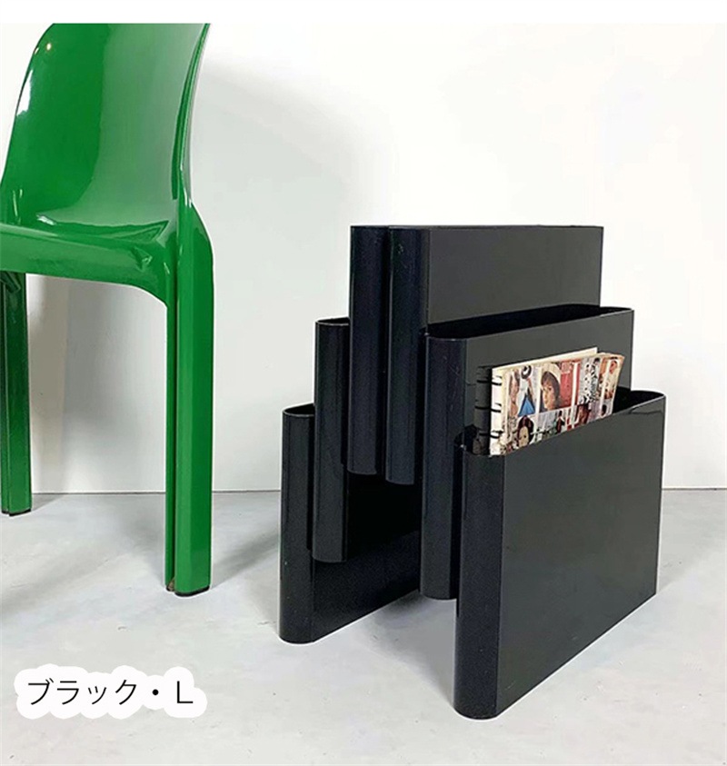 ブックラック マガジンラック 収納ラック 小物置き ラック モダン レトロ シンプル 韓国インテリア マガジンラック マガジンスタンド INS風 北欧 アクリル製 雑誌ラック 本棚 ラック 壁面 収納
