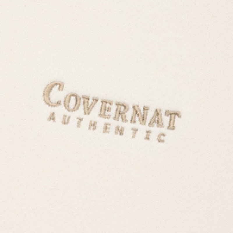 COVERNAT スモールオーセンティックロゴスウェットシャツアイボリー mdprevattcaulkingandwaterproofing.com