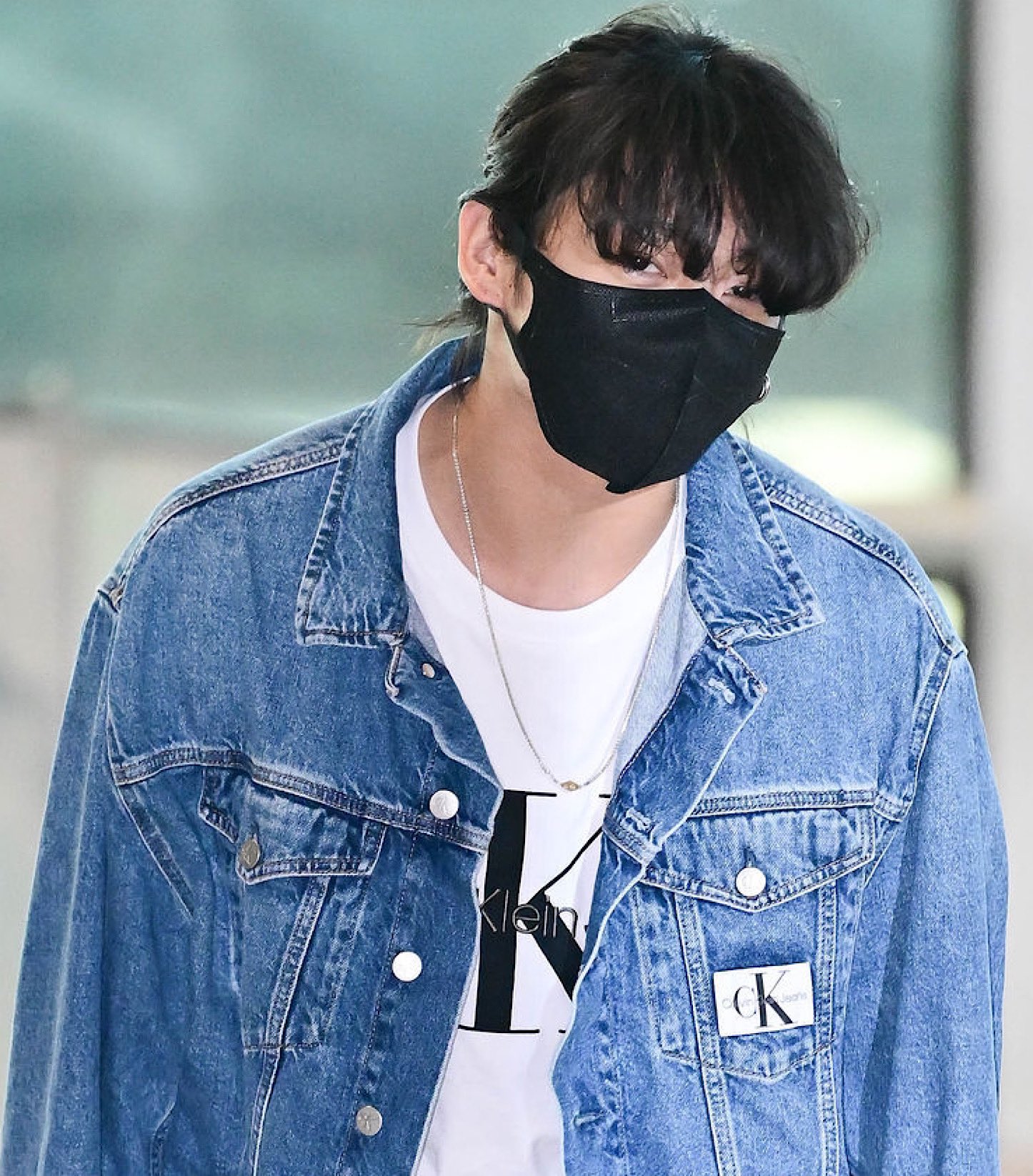 Tuewid BTS JUNGKOOK着用フォートカード付き Rope Silver Chain Necklace 人気商品