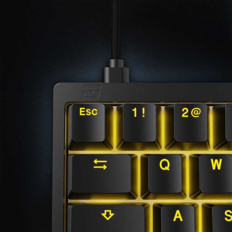エンドゲームギア　ゲーミングキーボード KB65HE RGB ラピッドトリガー ［有線 /USB-A＋USB-C］ ブラック　EGG-KB65HE-GUS