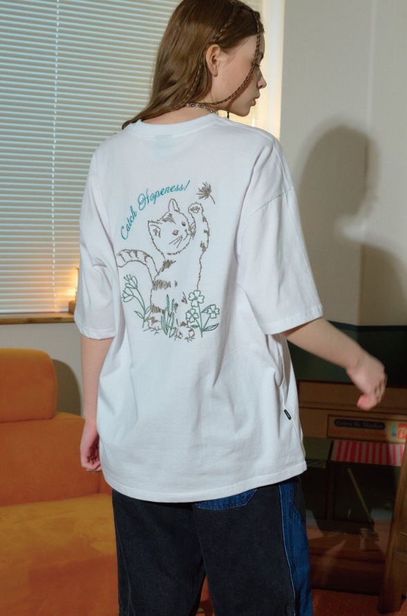 【CPGN STUDIO】24SS★ CATCH HOPE Embroidery Short Sleeve Tee CPGN STUDIO】 CATCH HOPE Embroidery Short Sleeve Tee Tシャツ