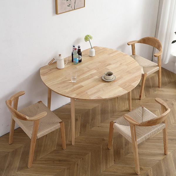 ダイニングテーブル 折りたたみ ダイニング テーブル 丸 伸長式 丸