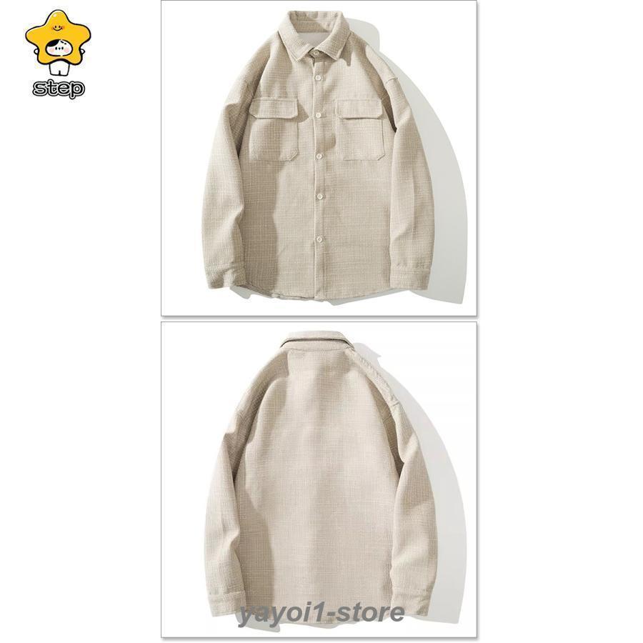シャツ メンズ 長袖 大きいサイズ 5L 6L 春 秋 冬 厚手 シャツジャケット カジュアルシャツ ジャンパー おしゃれ