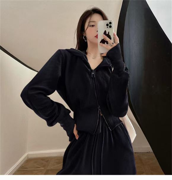 INS大人気【高.品.質】【高级感素材】カジュアルパーカーのツーピースですレディース パーカー スウェット セットアップ 運働のスーツの女子春秋学生韓版のゆったりして見えるファッションの小柄な衛衣のカ INS大人気【高.品.質】【高级感素材】カジュアルパーカーのツーピースですレディース パーカー スウェット セットアップ 運働のスーツの女子春秋学生韓版のゆったりして見えるファッションの小柄な衛衣のカ