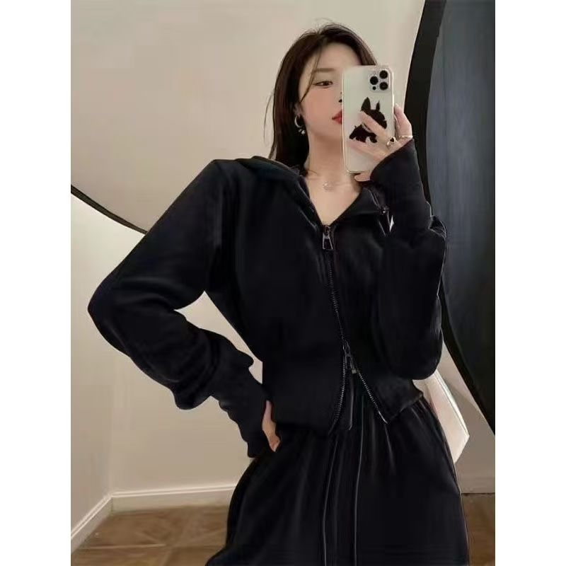 INS大人気【高.品.質】【高级感素材】カジュアルパーカーのツーピースですレディース パーカー スウェット セットアップ 運働のスーツの女子春秋学生韓版のゆったりして見えるファッションの小柄な衛衣のカ INS大人気【高.品.質】【高级感素材】カジュアルパーカーのツーピースですレディース パーカー スウェット セットアップ 運働のスーツの女子春秋学生韓版のゆったりして見えるファッションの小柄な衛衣のカ
