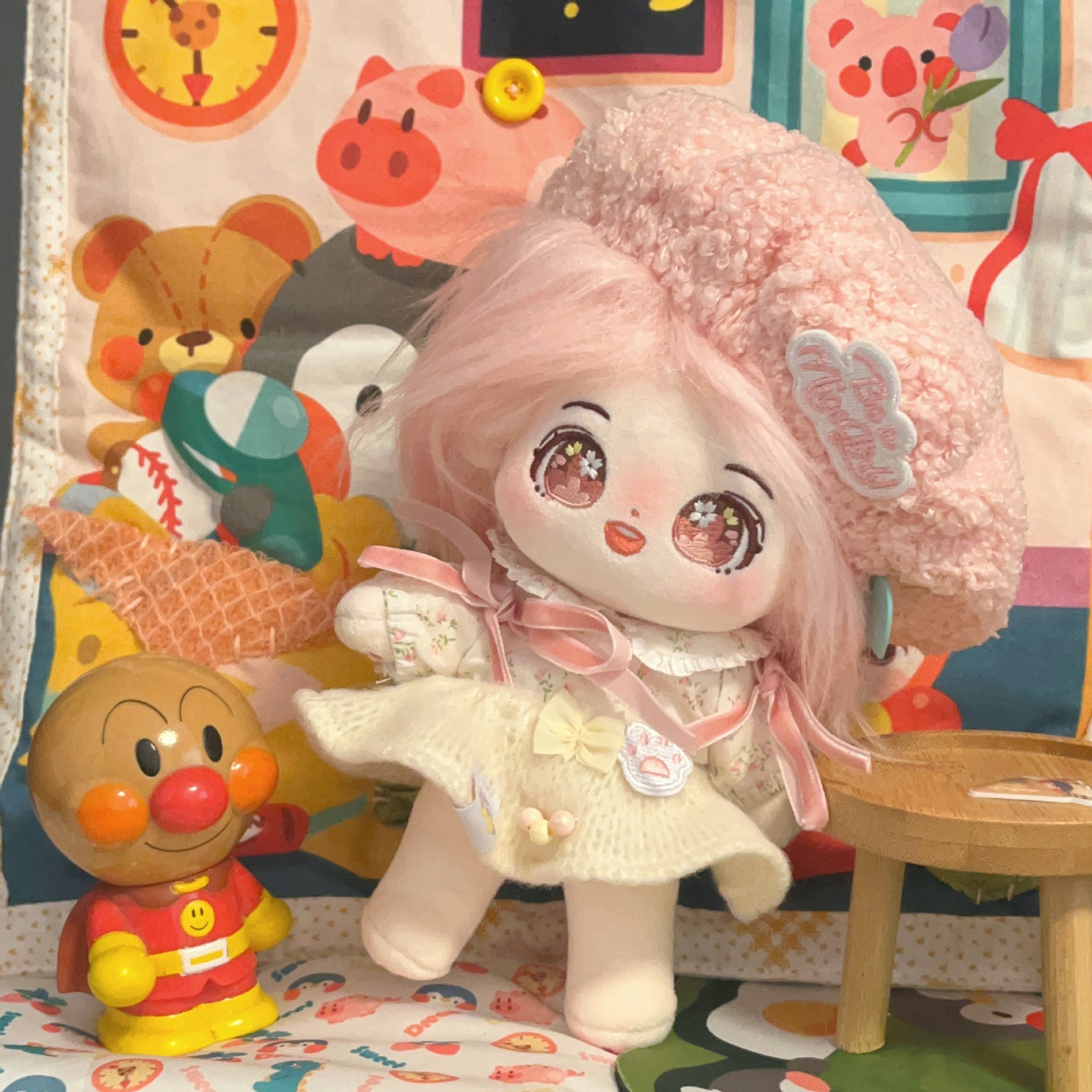 ぬいぐるみ 20cm 無属性 本体 着せ替え人形コットン人形桜バッグ着せ替え人形かわいいぬいぐるみ十一児プレゼント ぬいぐるみ 20cm 無属性 本体 着せ替え人形コットン人形桜バッグ着せ替え人形かわいいぬいぐるみ十一児プレゼント