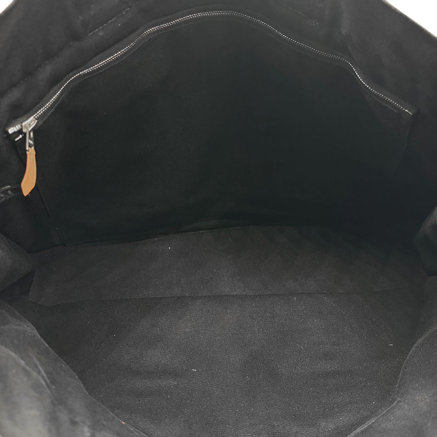 エルメス HERMES ハンドバッグ トートバッグ フールトゥMM キャンバス ブラック ユニセックス z2608