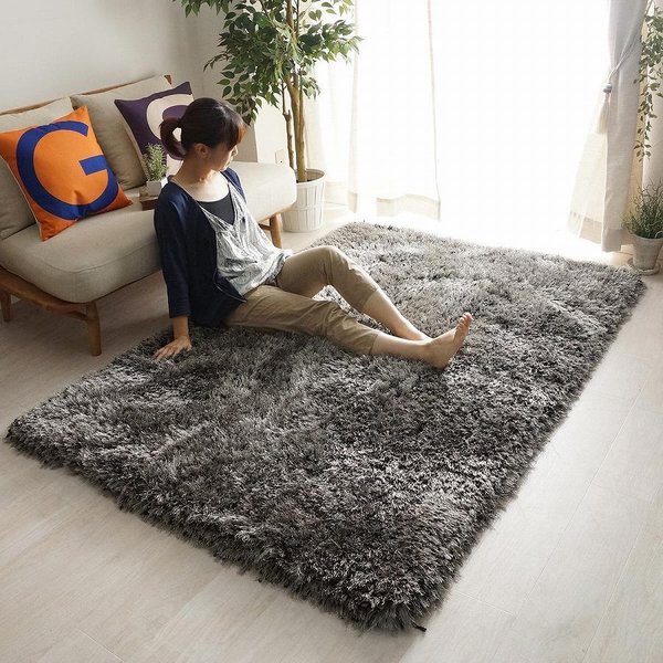 ラグ スーパー シャギーラグ フィーヌ 130190cm