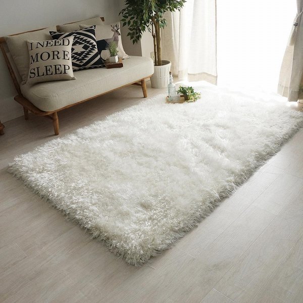 ラグ スーパー シャギーラグ フィーヌ 130190cm