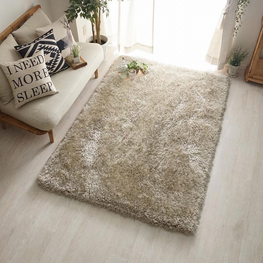 ラグ スーパー シャギーラグ フィーヌ 130190cm