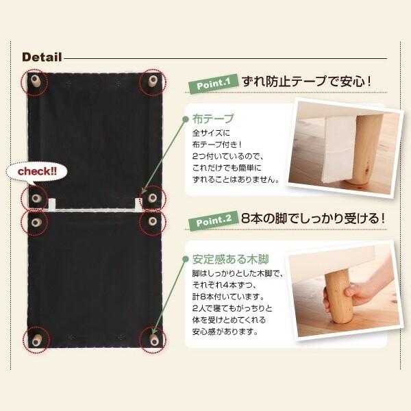 組立設置付 ダブル 30cm脚付き 分割式マットレスベッド ボンネルコイルマット ズレ防止テープ マットベッド ヘッドレス 木脚 組立設置付 ダブル 30cm脚付き 分割式マットレスベッド ボンネルコイルマット ズレ防止テープ マットベッド ヘッドレス 木脚