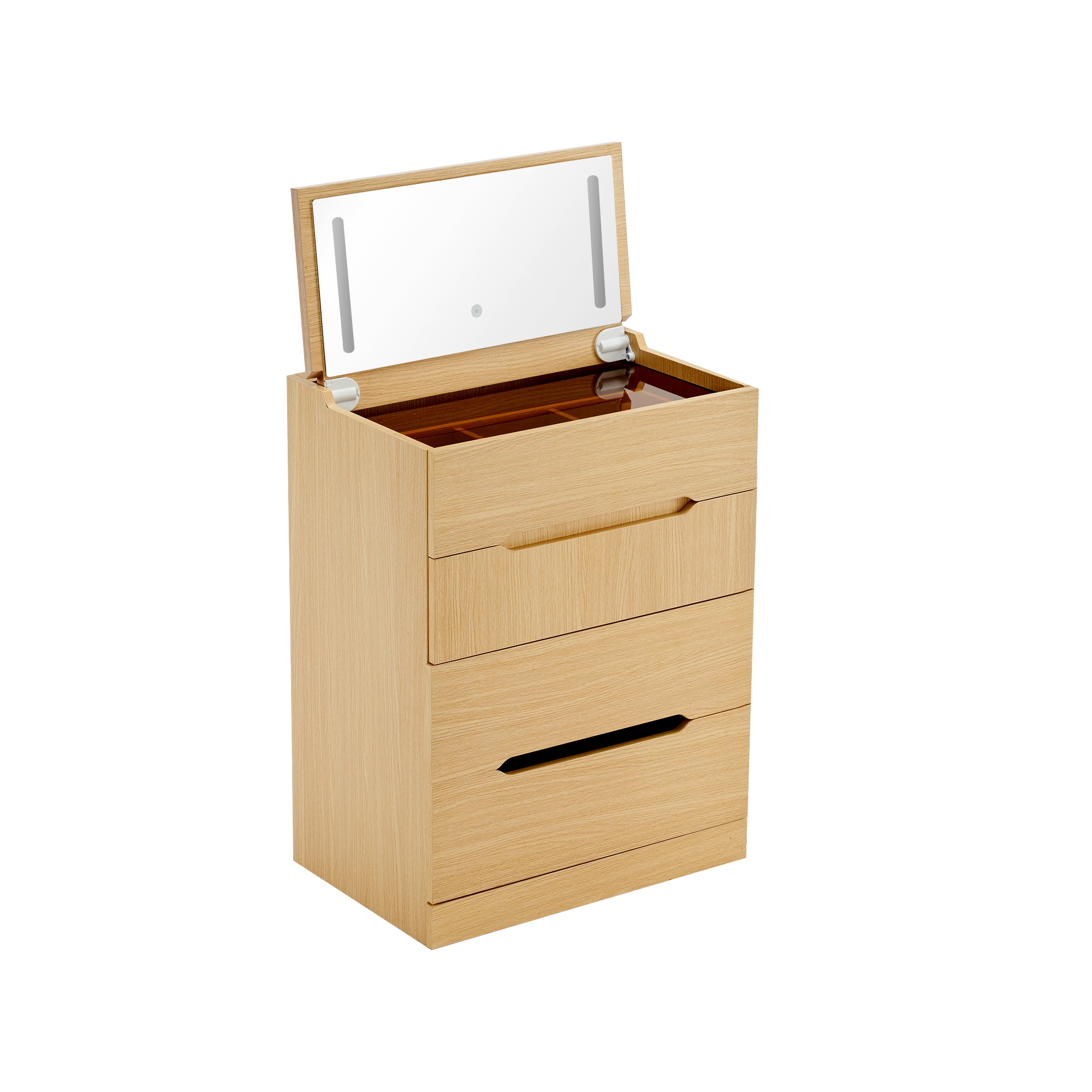 国内発送！ドレッサー 化粧台 ドレッサーセット 3色調節 鏡台 LEDミラー コンパクト 引き出し付き デスク スツール付き 収納 可愛い おしゃれ メイク台 化粧台 収納 化粧テーブル 収納付き 椅