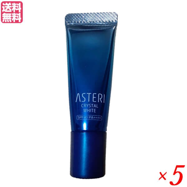 ASTERI アステリ クリスタルホワイト SPF40PA++++ 5g 5本セット ファンデーション 送料無料 おまとめでも可能 ASTERI アステリ クリスタル ホワイト