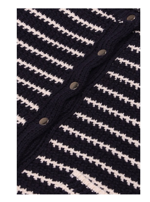 【DNSR】 STRIPE ROUND CARDIGAN : 2COLORS 【DNSR】 STRIPE ROUND CARDIGAN : 2COLORS