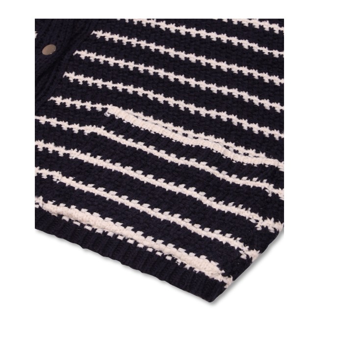 【DNSR】 STRIPE ROUND CARDIGAN : 2COLORS 【DNSR】 STRIPE ROUND CARDIGAN : 2COLORS