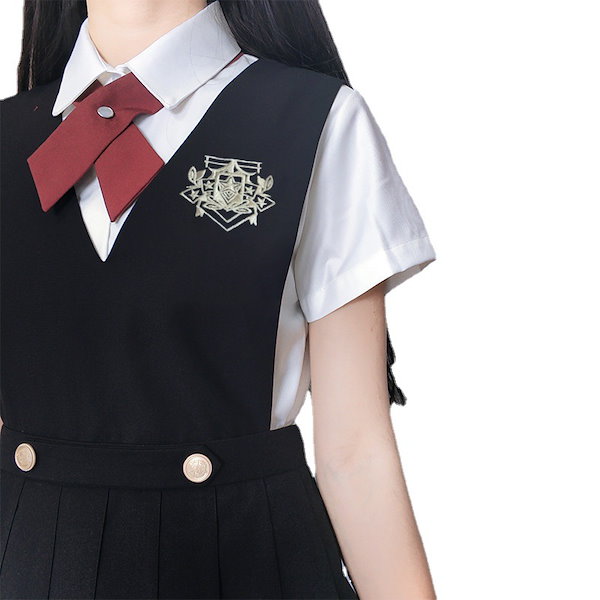 制服 森ガール ワンピース ロリータ コスプレ 女子高生 女装 ロリータ服 大きいサイズ ワンピース jk 制服 セット 学生服 ブラウス  プリーツスカート学園風 アニメ コスチューム