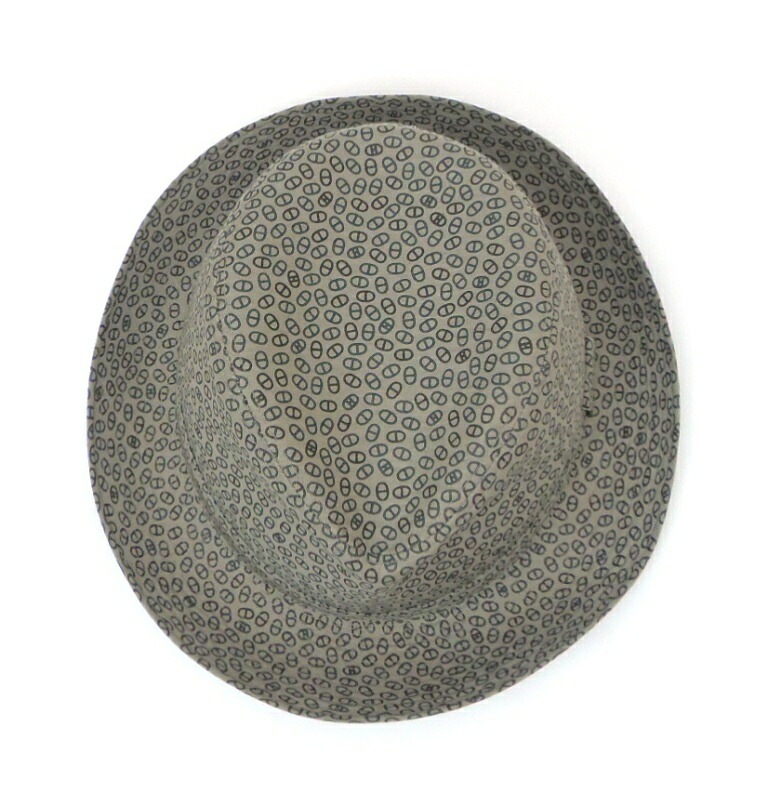 ｴﾙﾒｽ HERMES ﾊｯﾄ ｼｪｰﾇﾀﾞﾝｸﾙ 帽子 ｸﾞﾚｰ系 麻 ｺｯﾄﾝ 【中古】(55476)