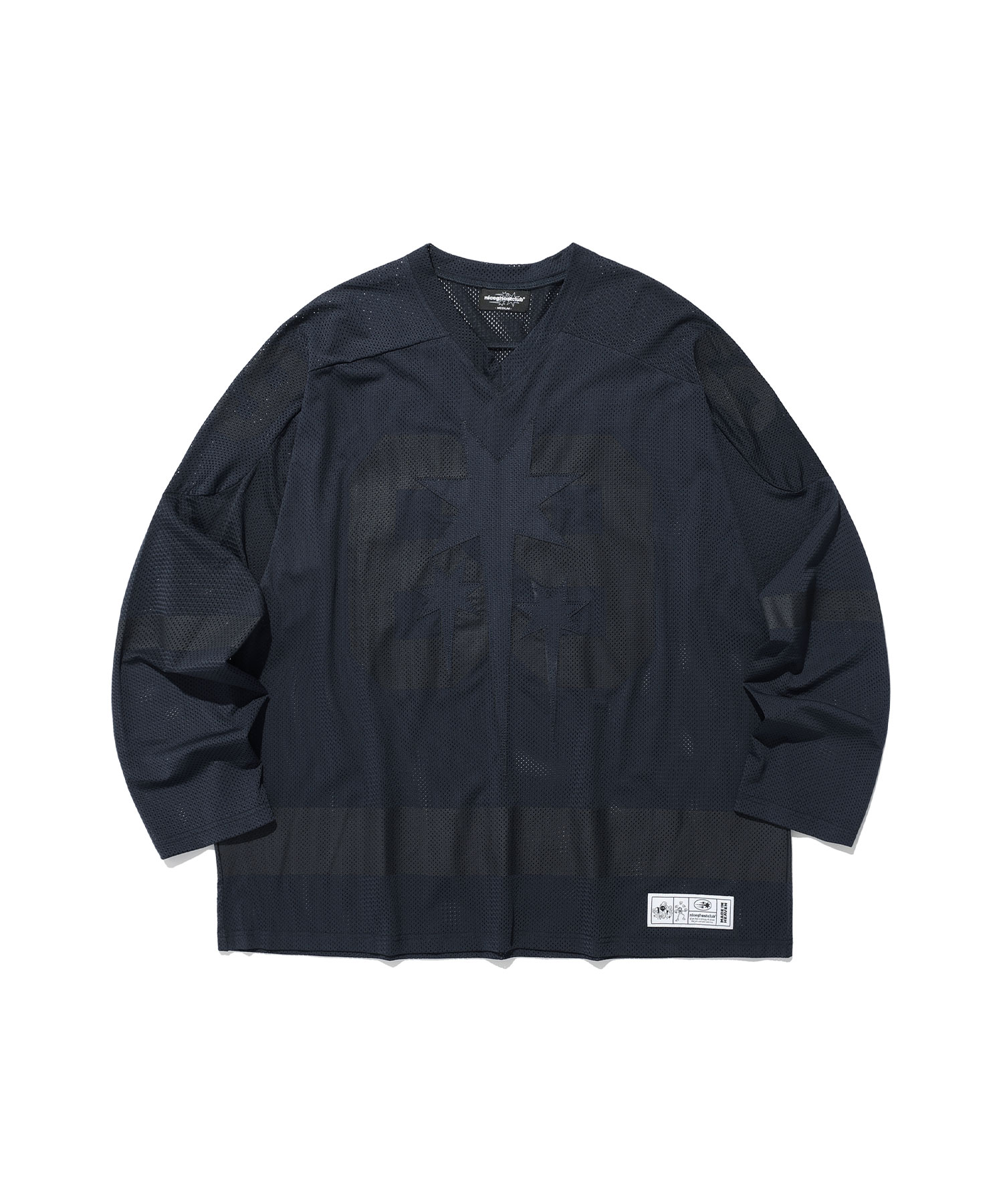 [ニュージーンズ ハニ着用] MESH FOOTBALL JERSEY (NAVY/BLACK) / 韓国アイドル / ユニセックス