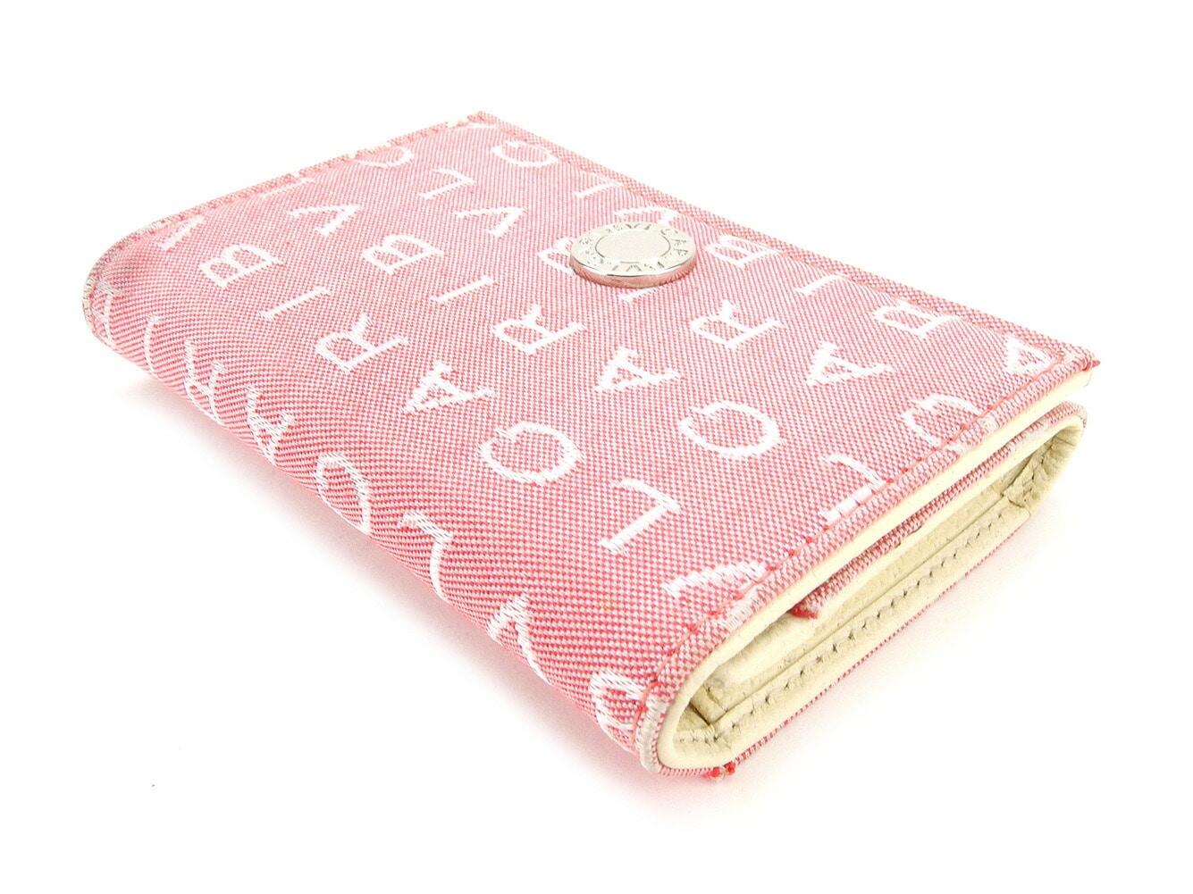 カードケース 名刺入れ ロゴマニア レッド 中古