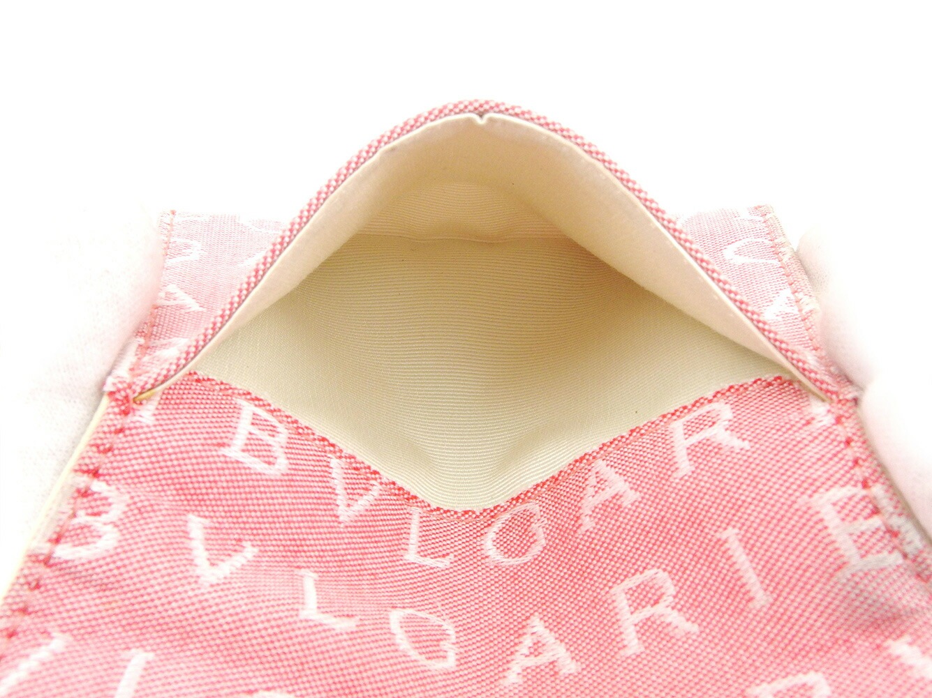 カードケース 名刺入れ ロゴマニア レッド 中古