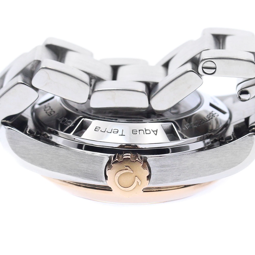 オメガ OMEGA 231.20.30.20.06.003 シーマスター アクアテラ 150M K18PGベゼル デイト 自動巻き レディース 良品 _878023【中古】 オメガ OMEGA 231.20.30.20.06.003 シーマスター アクアテラ 150M K18PGベゼル デイト 自動巻き レディース 良品 _878023【中古】