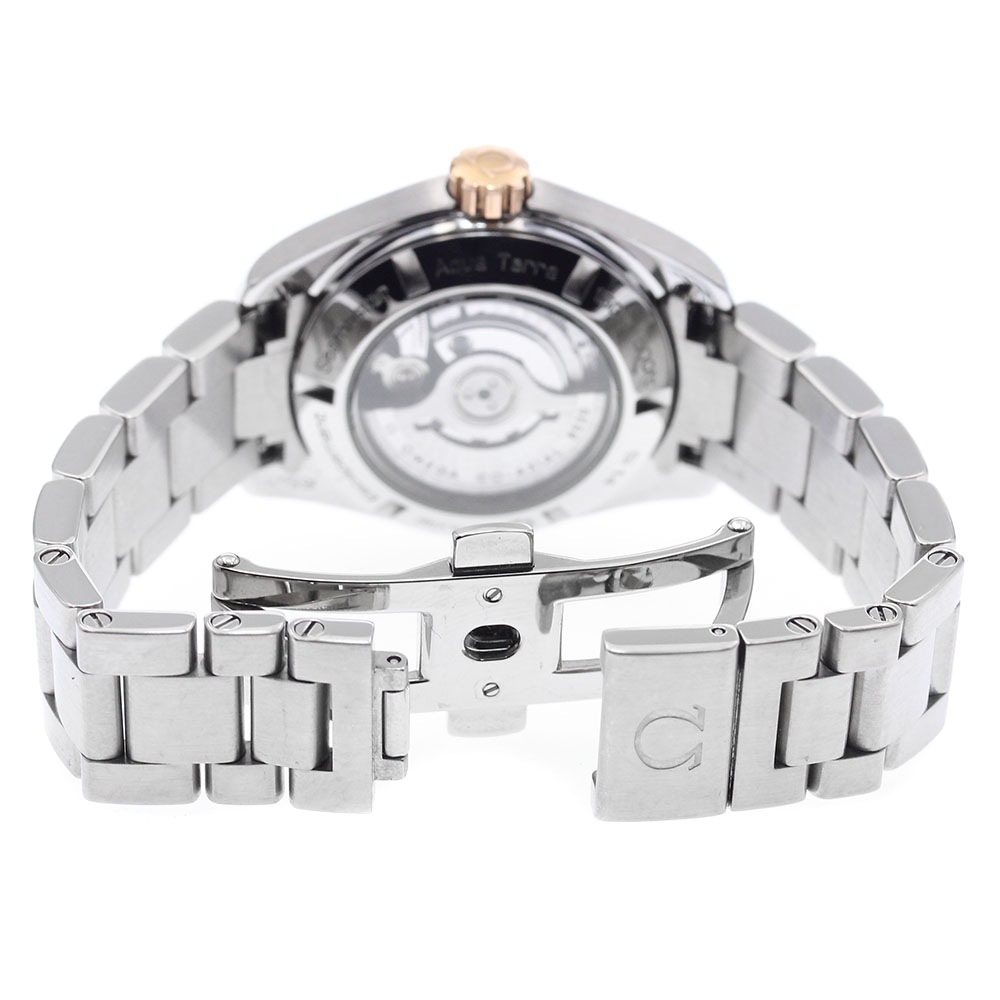 オメガ OMEGA 231.20.30.20.06.003 シーマスター アクアテラ 150M K18PGベゼル デイト 自動巻き レディース 良品 _878023【中古】 オメガ OMEGA 231.20.30.20.06.003 シーマスター アクアテラ 150M K18PGベゼル デイト 自動巻き レディース 良品 _878023【中古】