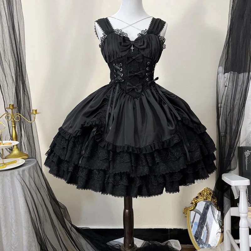 3日内出荷ロリータ メイド服 二次元 韓国ファッション 韓国マッシュクール ワンピースダークjskサスペンダーワンピース 福袋 3日内出荷ロリータ メイド服 二次元 韓国ファッション 韓国マッシュクール ワンピースダークjskサスペンダーワンピース 福袋