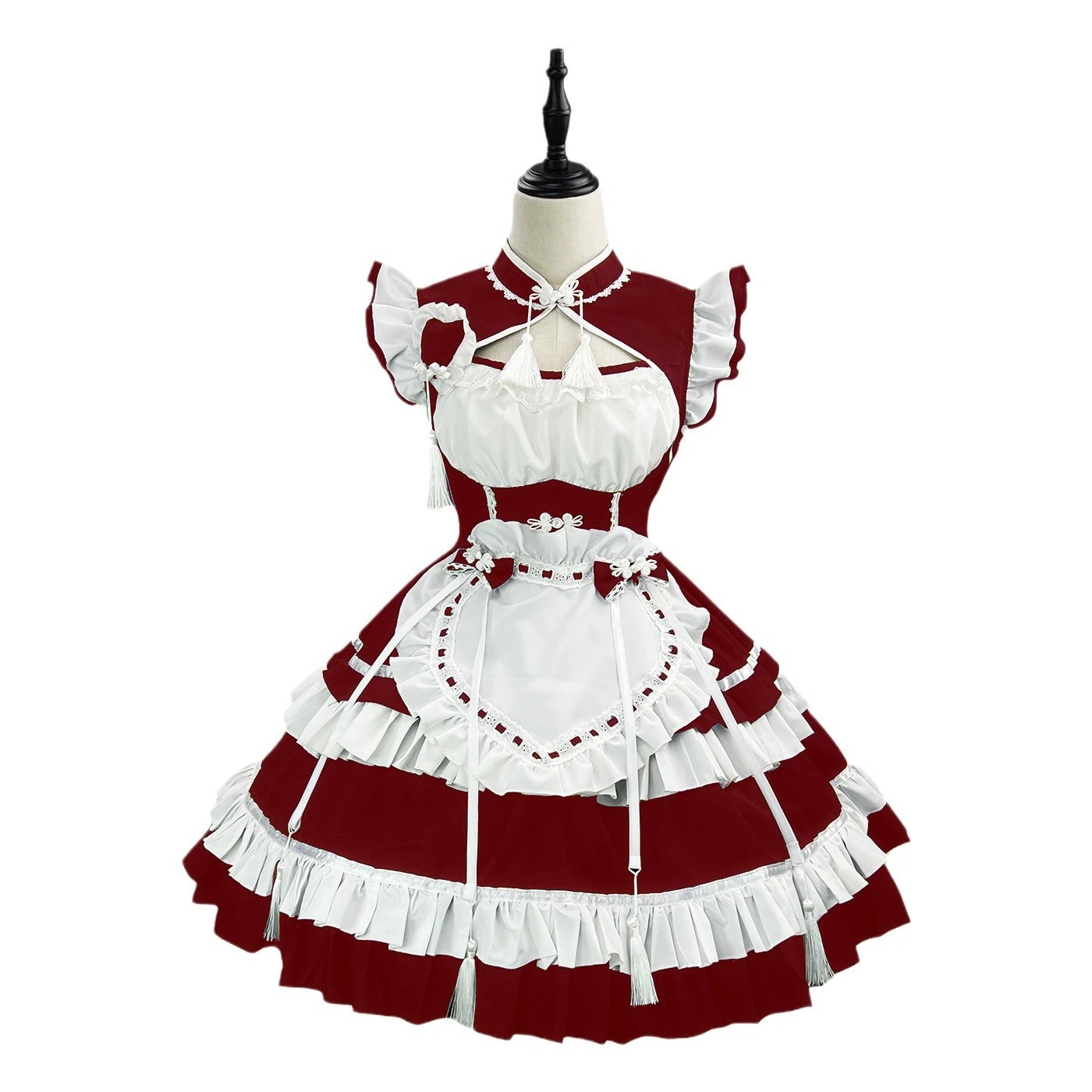 【2025新作】2025新作韓国メイド服cos新韓国ロリータメイド制服セットワンピース