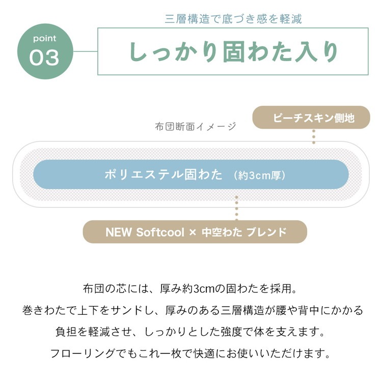 抗菌防臭・防ダニ敷布団 ダブル 140×210cm 清潔敷布団 NEW Softcool綿 固綿 ピーチスキン加工 敷布団 しきふとん 寝具 シンプル 布団 マットレス不要 敷き布団 布団 ふとん 抗菌防臭・防ダニ敷布団 ダブル 140×210cm 清潔敷布団 NEW Softcool綿 固綿 ピーチスキン加工 敷布団 しきふとん 寝具 シンプル 布団 マットレス不要 敷き布団 布団 ふとん