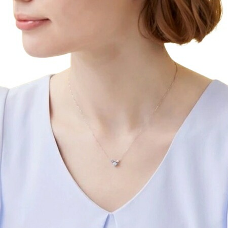 4cc515805【送料無料】【ラッピング無料】カナルヨンドシー Canal 4℃ カナル4℃ K10ホワイトゴールド ネックレス キュービックジルコニア/シンセティックスピネル/淡水パール ブラン 4cc515805【送料無料】【ラッピング無料】カナルヨンドシー Canal 4℃ カナル4℃ K10ホワイトゴールド ネックレス キュービックジルコニア/シンセティックスピネル/淡水パール ブラン