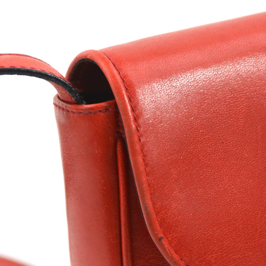 セリーヌ CELINE 斜め掛けショルダーバッグ レザー レッド ゴールド レディース e59554a セリーヌ CELINE 斜め掛けショルダーバッグ レザー レッド ゴールド レディース e59554a