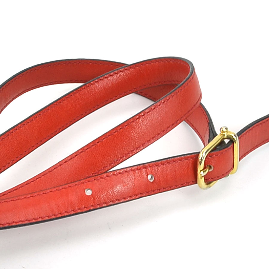 セリーヌ CELINE 斜め掛けショルダーバッグ レザー レッド ゴールド レディース e59554a セリーヌ CELINE 斜め掛けショルダーバッグ レザー レッド ゴールド レディース e59554a