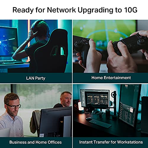 TP-Link 5ポート 全ポート10G対応 10G マルチギガビット アンマネージ プラグ&プレイ スイッチングハブ TL-SX105