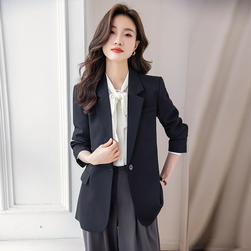 休西装 外套 女 新作 秋季 韓国デザイン ホワイト 大人ファッション ビジネスカジュアル 休西装 外套 女 新作 秋季 韓国デザイン ホワイト 大人ファッション ビジネスカジュアル