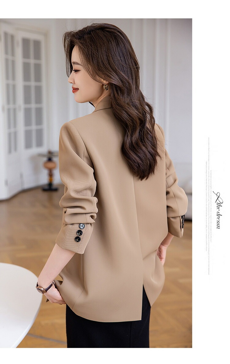 休西装 外套 女 新作 秋季 韓国デザイン ホワイト 大人ファッション ビジネスカジュアル 休西装 外套 女 新作 秋季 韓国デザイン ホワイト 大人ファッション ビジネスカジュアル