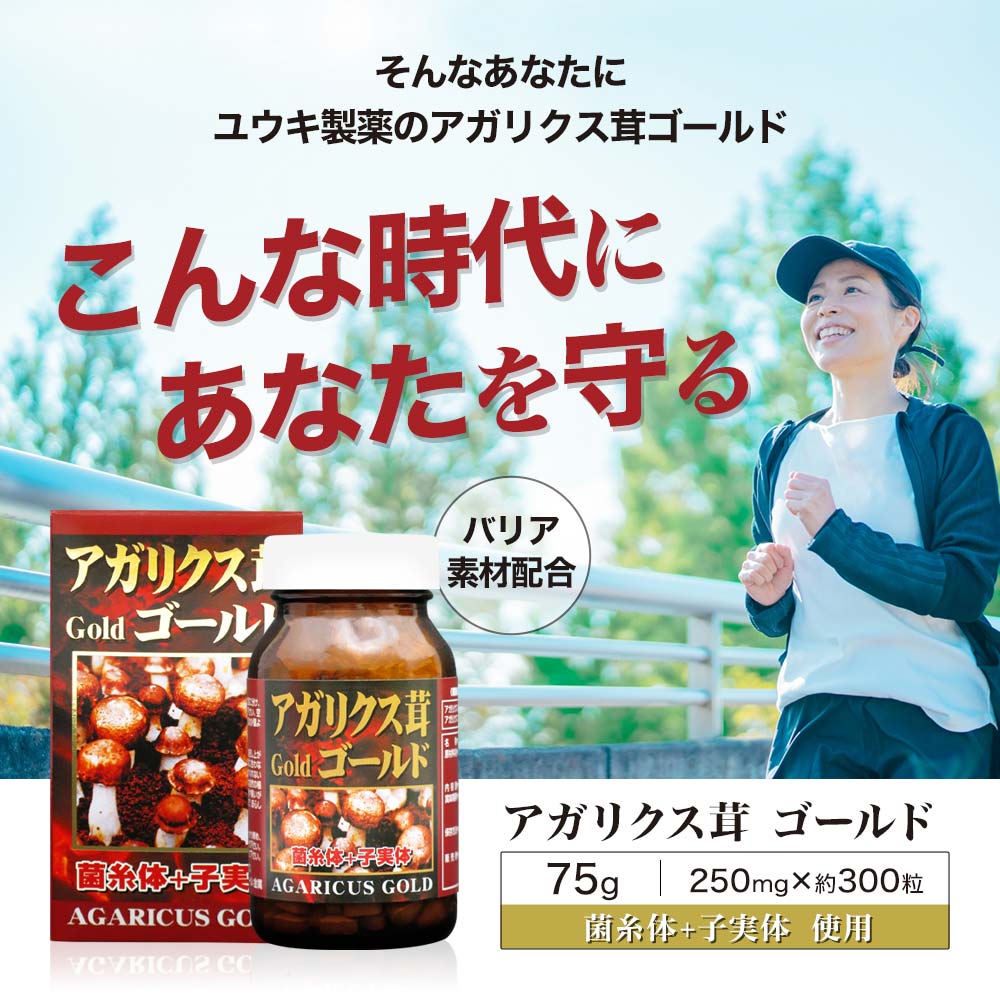 アガリクス茸ゴールド粒 300粒*12個 約300-360日分 サプリメント サプリ