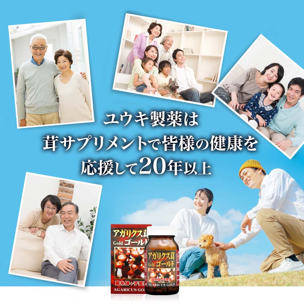 アガリクス茸ゴールド粒 300粒*12個 約300-360日分 サプリメント サプリ