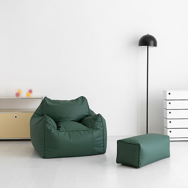 Qoo10] MARKET B AMBO ビーズソファ 合皮レザー 一人