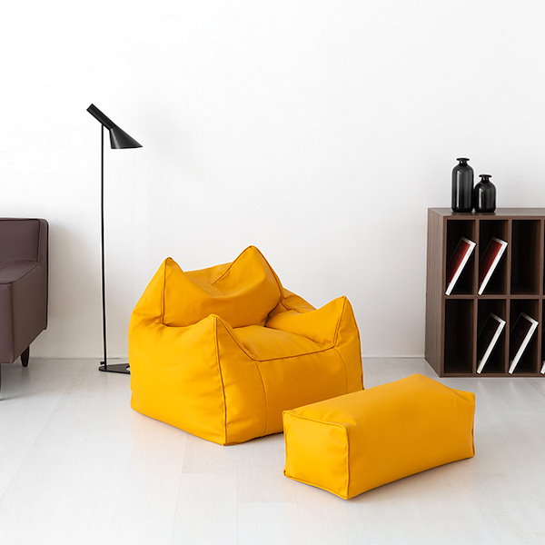 Qoo10] MARKET B AMBO ビーズソファ 合皮レザー 一人