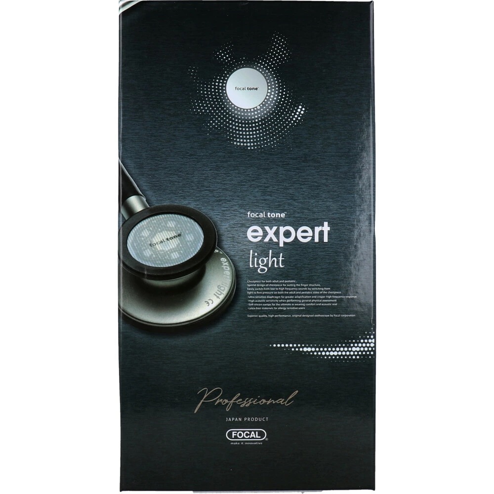 ライトウェイト聴診器 フォーカルトーン エキスパート ライト ブラック ライトウェイト聴診器 フォーカルトーン エキスパート ライト ブラック