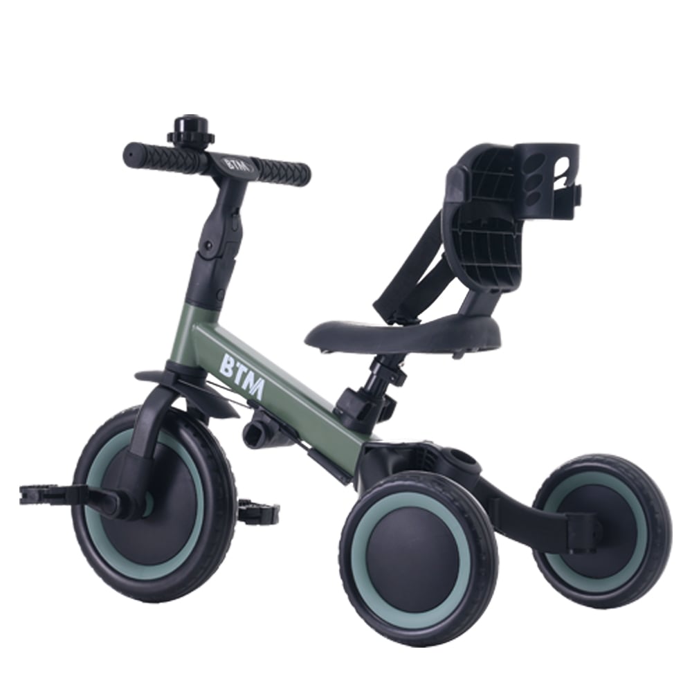 子供用三輪車 5in1自転車 オリジナル 押し棒付き 安全バー付き