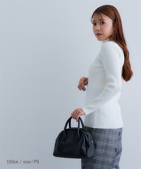 ニット 小さいサイズ タートルネックリブニット 低身長さん・小柄女性 ニット 小さいサイズ タートルネックリブニット 低身長さん・小柄女性