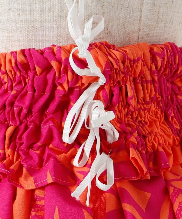 【既製品】【既製品】シングルパウ73CM丈 トロピカル/オレンジ系 【既製品】【既製品】シングルパウ73CM丈 トロピカル/オレンジ系