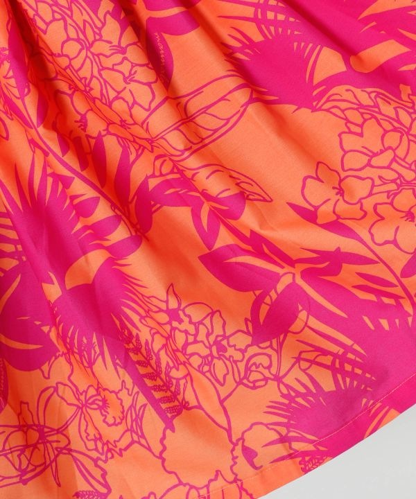 【既製品】【既製品】シングルパウ73CM丈 トロピカル/オレンジ系 【既製品】【既製品】シングルパウ73CM丈 トロピカル/オレンジ系